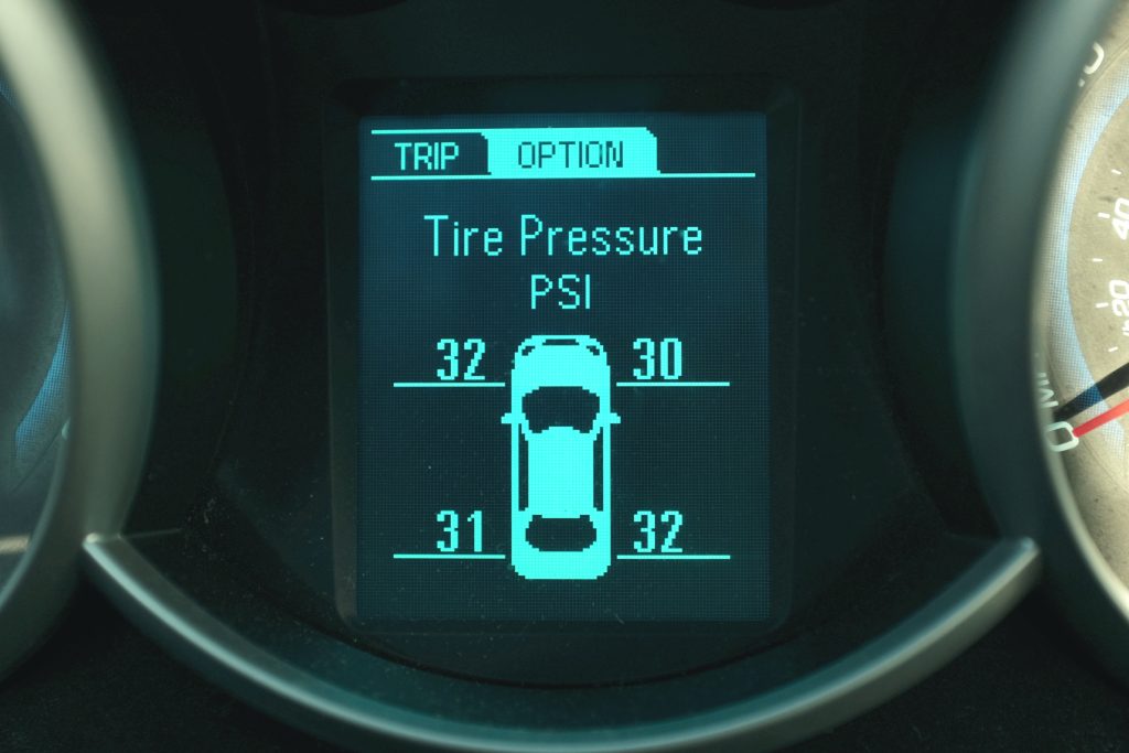 chevy cruze tpms display
